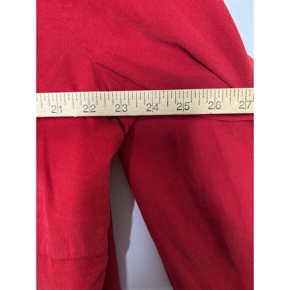 J. Jill Shirt Women's Red Corduroy Button Up Tunic Preppy Classic Plus Size 3X - Picture 7 of 8